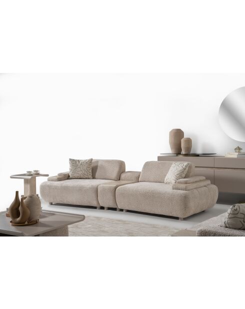 Sofá 4 plazas Tuscany beige - 275x75x105 cm