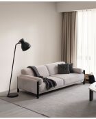 Nora beige 3-zitsbank - 235x67x100 cm