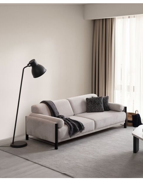 Nora beige 3-zitsbank - 235x67x100 cm