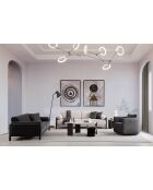 Nora beige 3-zitsbank - 235x67x100 cm