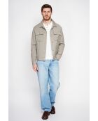 Overhemd van kaki linnenmix Étienne