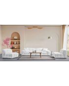 Pescara O1 witte 1-zitsbank - 108x108x83 cm