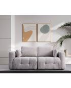 Amaris 2-zitsbank lichtgrijs - 300x120x65 cm