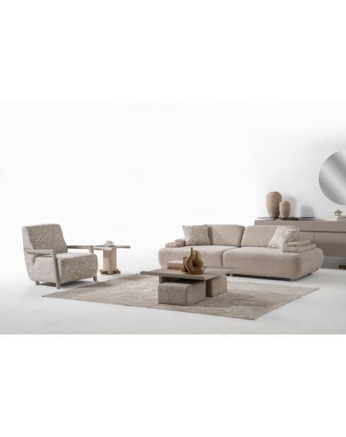 Tuscany beige 3-zitsbank - 240 x75x105 cm