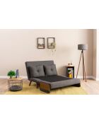 Cosmo 2-zits slaapbank donkergrijs - 78x120x82 cm