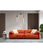 Canapé 3 places Salon Flamingo orange - 270x105x80 cm