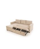 Canapé-lit d'angle Kado crème - 140x190 cm