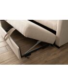 Canapé-lit d'angle Kado crème - 140x190 cm