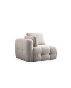 Canapé d'angle Canapé 3 places Amaris avec pouf beige - 290x200x100x65 cm