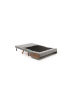 2-zits slaapbank Cosmo lichtgrijs - 78x120x82 cm