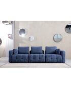 Divano Amaris 3 posti blu marino - 290x100x65 cm