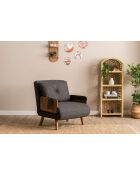 Cosmo 1-Sitzer-Schlafsofa dunkelgrau - 77x70x82 cm