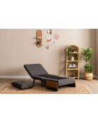 Cosmo 1-Sitzer-Schlafsofa dunkelgrau - 77x70x82 cm