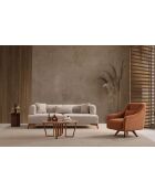 Hera 3-zitsbank creme - 220x100x75 cm