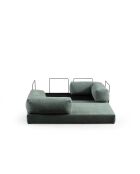 Canapé-lit 2 places Via Con vert - 200x100x80 cm