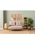 Cosmo bohemian mink 2-zits slaapbank - 78x120x82 cm