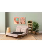 Cosmo bohemian mink 2-zits slaapbank - 78x120x82 cm