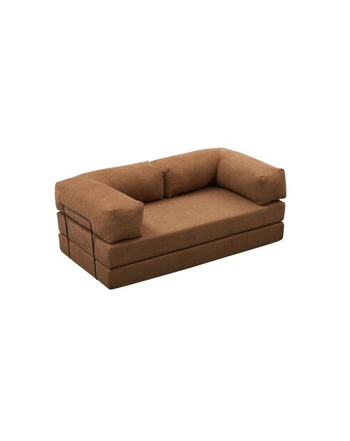 Comfort v2 braunes 3-Sitzer-Sofa - 190x95x75 cm
