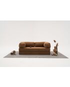 Comfort v2 braunes 3-Sitzer-Sofa - 190x95x75 cm