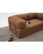 Comfort v2 braunes 3-Sitzer-Sofa - 190x95x75 cm