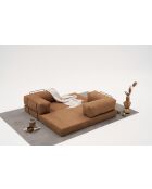 Comfort v2 braunes 3-Sitzer-Sofa - 190x95x75 cm