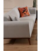 Canapé-lit 3 places Cofi crème - 222x90x80 cm