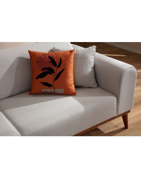 Canapé-lit 3 places Cofi crème - 222x90x80 cm