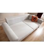 Canapé-lit 3 places Cofi crème - 222x90x80 cm