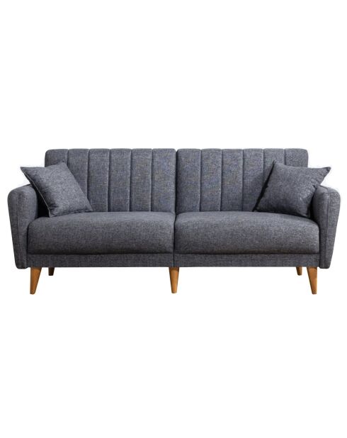 Canapé-lit 3 places Aqua gris foncé - 205x85x85 cm