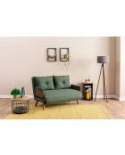 Canapé-lit 2 places Cosmo vert - 78x120x82 cm