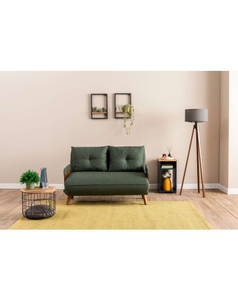 Canapé-lit 2 places Cosmo vert - 78x120x82 cm