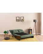 Canapé-lit 2 places Cosmo vert - 78x120x82 cm