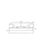 Comfort v2 3-Sitzer-Sofa anthrazit - 190x95x75 cm