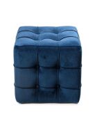 Puf Lisbon azul marino - 42x42x42 cm