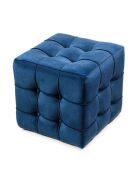 Puf Lisbon azul marino - 42x42x42 cm