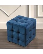 Puf Lisbon azul marino - 42x42x42 cm