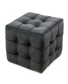 Pouf Lizbon gris - 42x42x42 cm