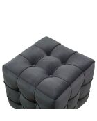 Pouf Lizbon gris - 42x42x42 cm