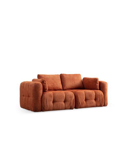 Canapé 2 places Amaris orange - 300x120x65 cm