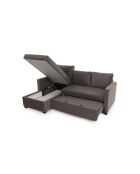 Canapé-lit d'angle Kado gris - 140x190 cm