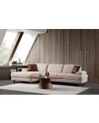 Canapé-lit d'angle Joli coin gauche crème - 315x100-165x75 cm