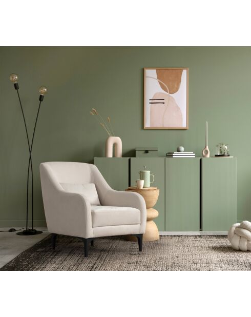 Poltrona Astana ecru - 60x72x81 cm