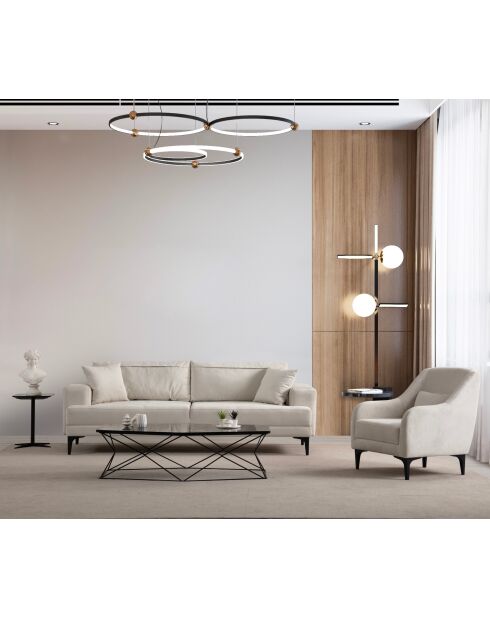 Poltrona Astana ecru - 60x72x81 cm