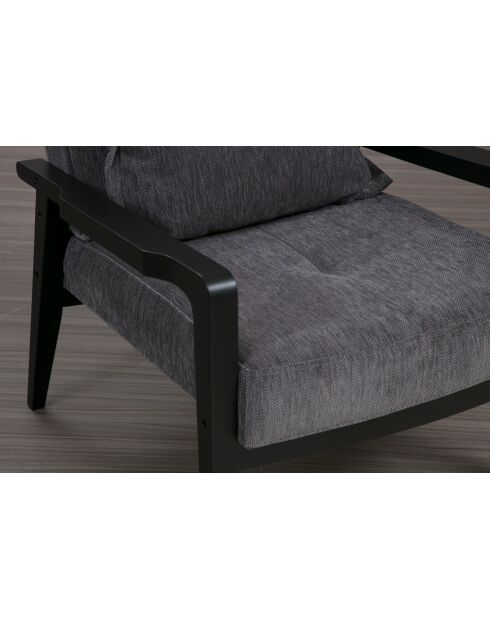 Apollo grijze vleugelstoel - 77x84x90 cm