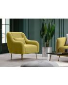 Silla plegable Seville amarilla - 78x90x89 cm