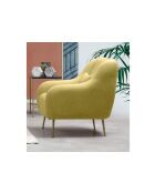 Silla plegable Seville amarilla - 78x90x89 cm