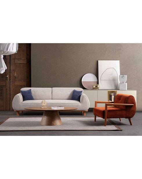 Drop Berger Ohrensessel, 75 x 90 x 75 cm, orange