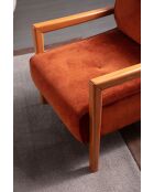Drop Berger Ohrensessel, 75 x 90 x 75 cm, orange