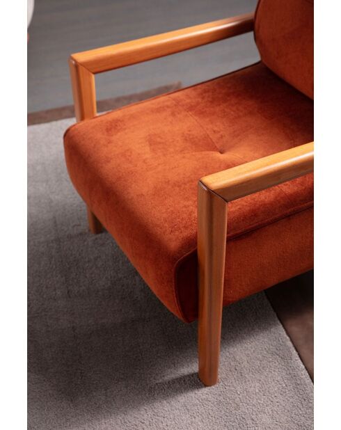 Drop Berger Ohrensessel, 75 x 90 x 75 cm, orange