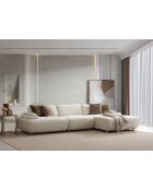 Canapé d'angle Toscane beige - 330x150x75 cmx105 cm